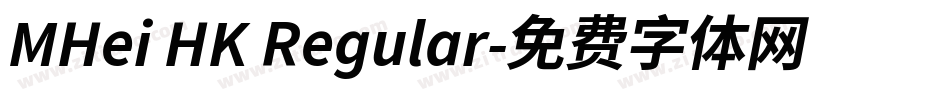 MHei HK Regular字体转换